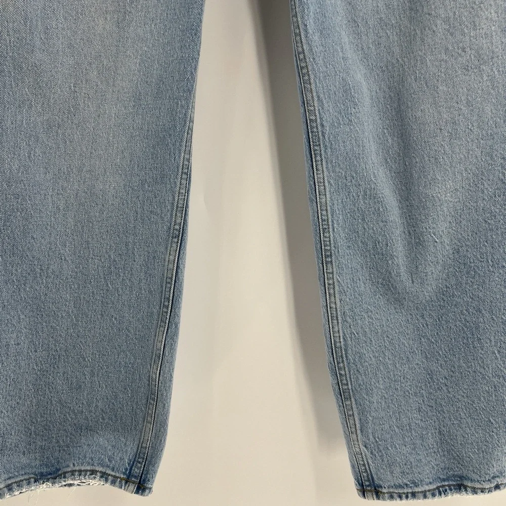 Abercrombie & Fitch Dad‎ High Rise Jeans Size 10S Curve Love Asymmetrical Waist